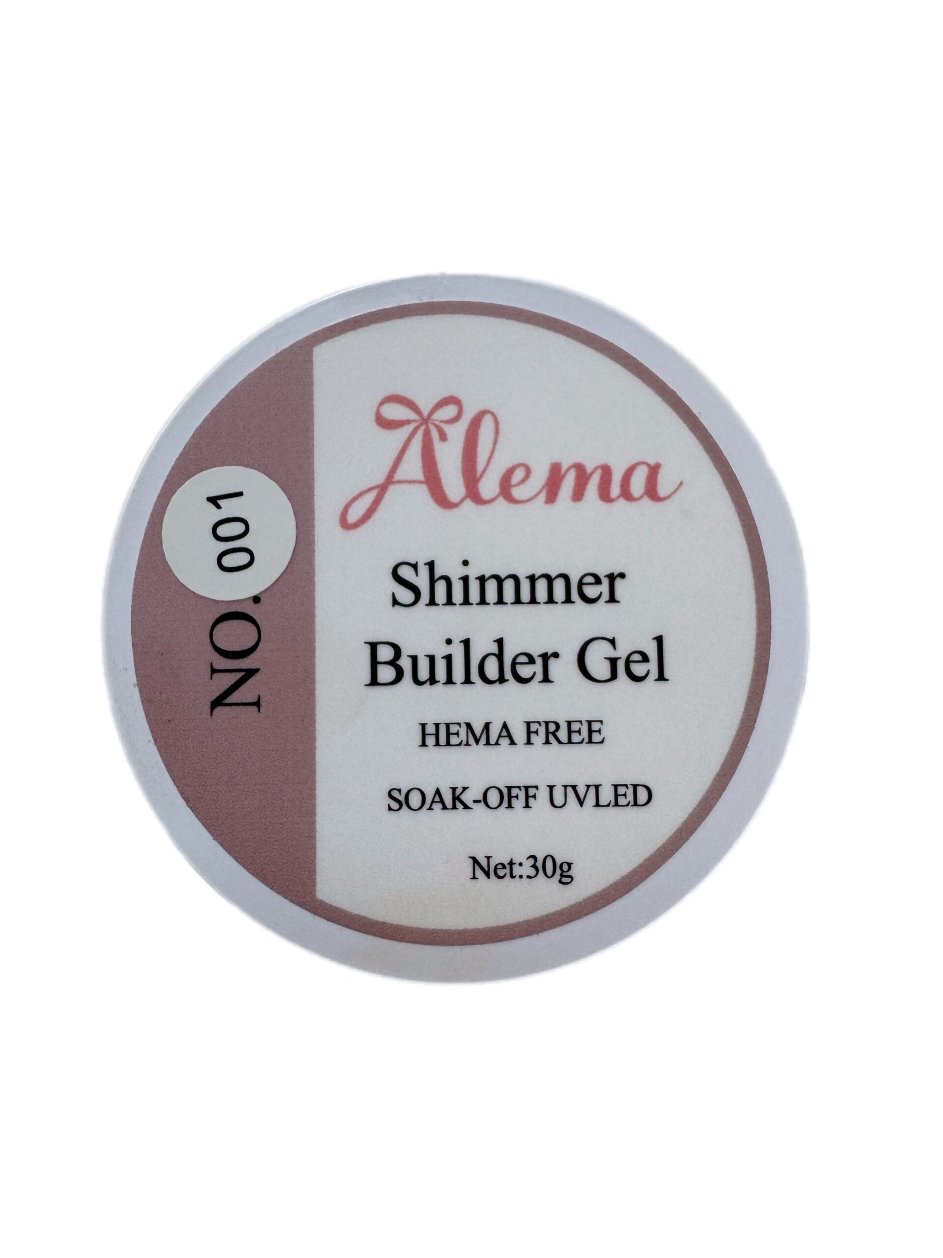 Shimmer Builder Gel Nº001 - Blanco Brillo (30g) - Imagen 2