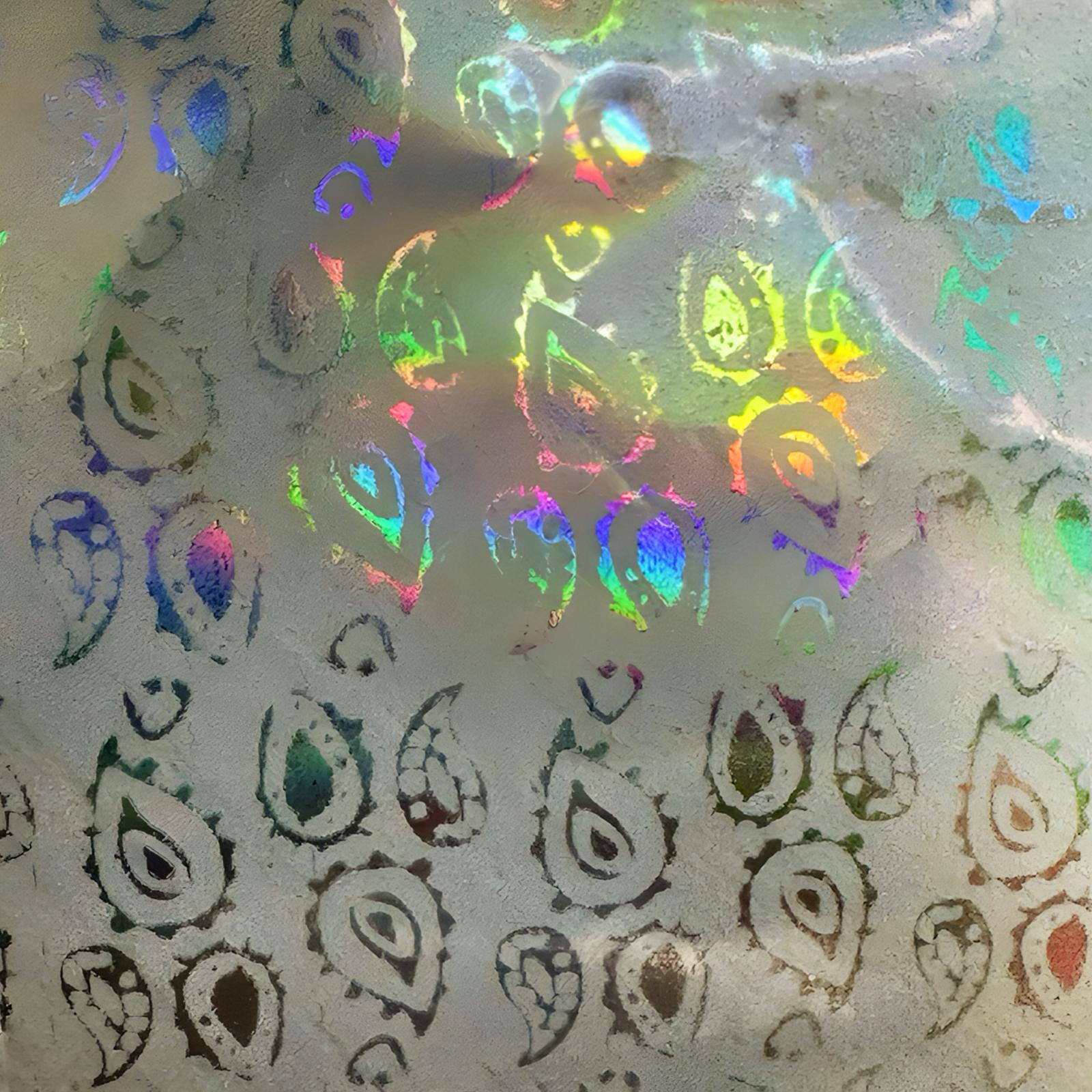 Foil transfer para decoración de uñas – Paisley holográfico - NA-FO-04