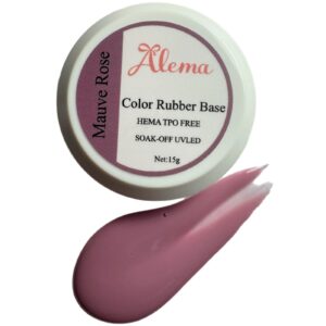 Color Rubber Base  Mauve Rose - 15g