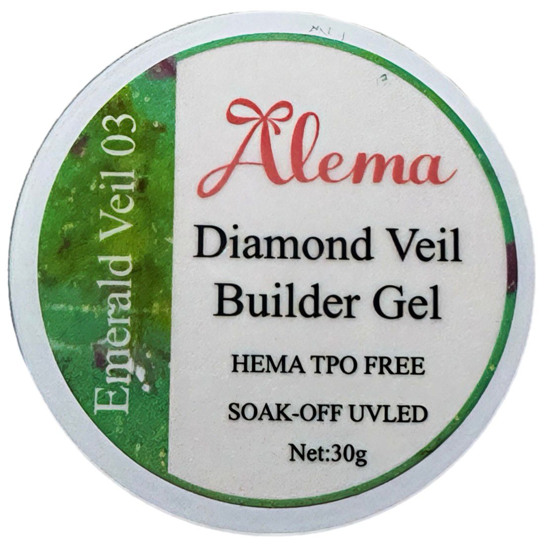 Builder Gel Diamond Veil – Emerald 03 (30gr) - Imagen 2