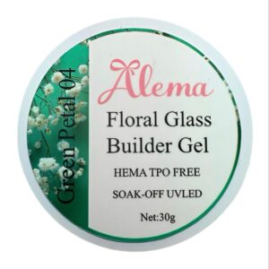 Builder Gel - Floral Glass Green Petal 04 - 30g