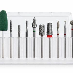 Kit profesional de 10 fresas para manicura KIT-FRE001