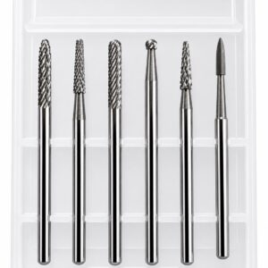 Kit profesional de 6 fresas para manicura