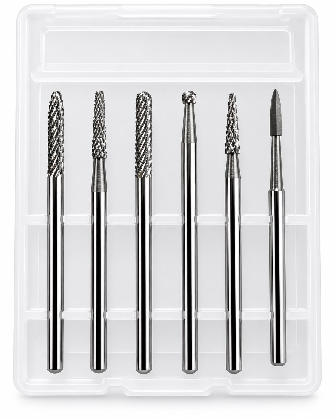 Kit profesional de 6 fresas para manicura