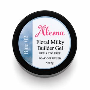 Floral Milky Builder Gel – Blue 02