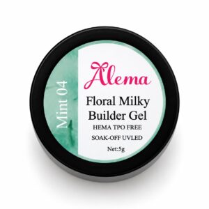 Floral Milky Builder Gel – Mint 04