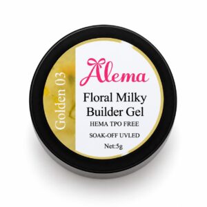 Floral Milky Builder Gel – Golden 03
